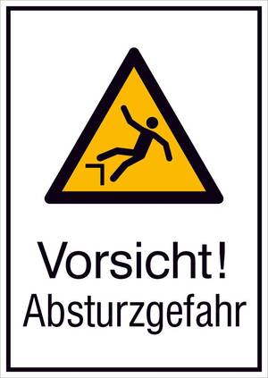 Warnung vor heißer Oberfläche Kunststoff 200 mm Zeichen Schild